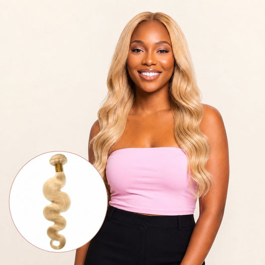 #613 Blonde Body Wave 100% Human Hair Bundles