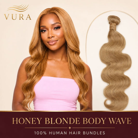 VURA Honey Blonde Body Wave 100% Virgin Human Hair Bundles