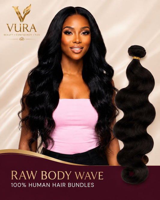 VURA Raw Body Wave 100% Human Hair Bundles
